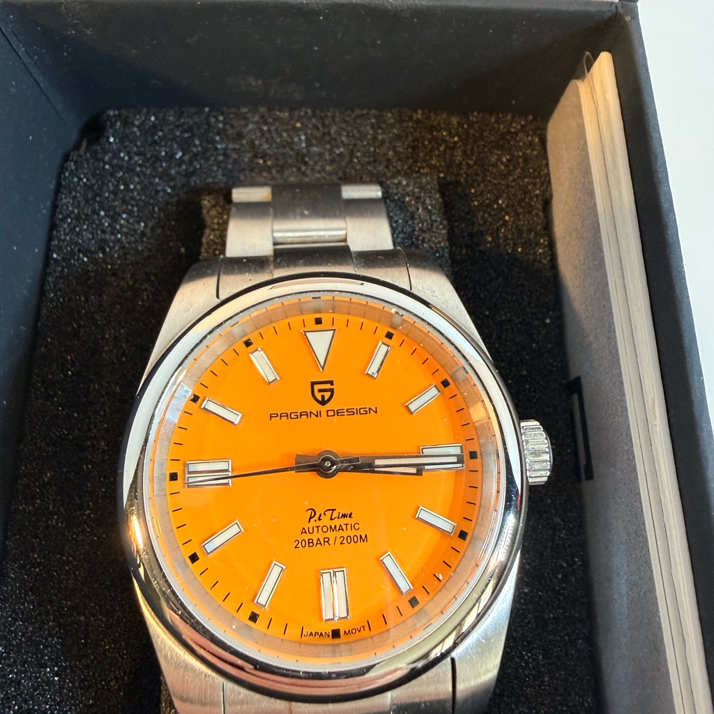 Pagani Design Pd1690 Orange Dial 40mm Watch Rolex Homage
